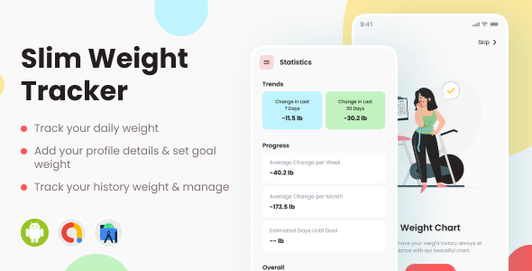 Slim Weight Tracker - Android - CodeCanyon Item for Sale