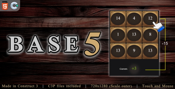 Base 5 - HTML5 Math game - CodeCanyon Item for Sale