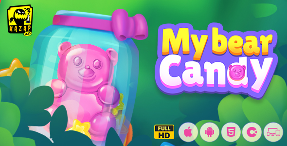 My Bear Candy | Match Puzzle HTML5 Game (Construct) - CodeCanyon Item for Sale