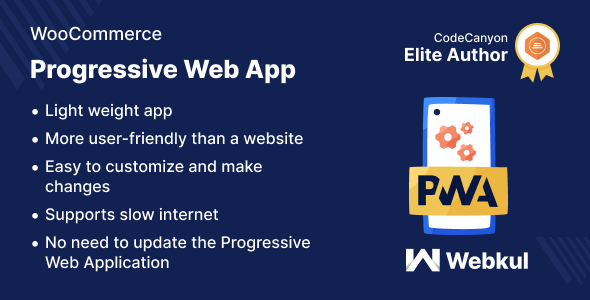 Progressive Web App ( PWA ) for WooCommerce - CodeCanyon Item for Sale