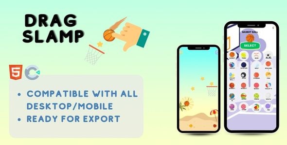 Drag Slam - Basketball game - Construct 3 - CodeCanyon Item for Sale