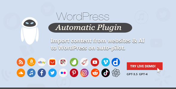 WordPress Automatic Plugin - AI content generator and auto poster plugin - CodeCanyon Item for Sale