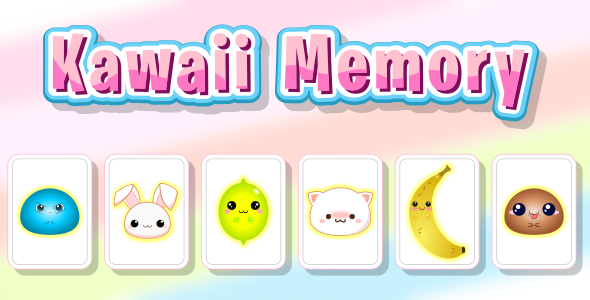 Kawaii Memory - Card Matching Game - CodeCanyon Item for Sale