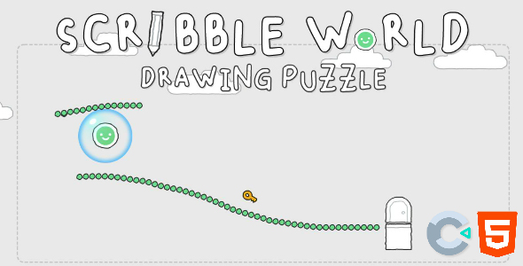 Scribble World Drawing Puzzle HTML5 Game - Construct 3 - CodeCanyon Item for Sale