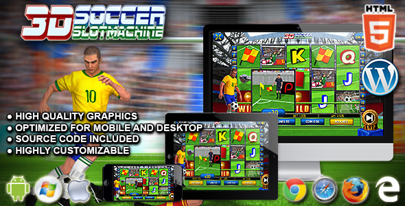 3D Soccer Slot Game Visual at Zoccer Casino