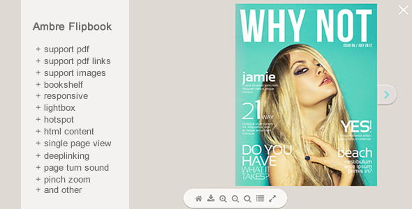 Ambre Flipbook -jQuery - CodeCanyon Item for Sale