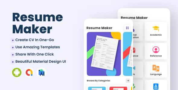 Resume Maker - Android - CodeCanyon Item for Sale