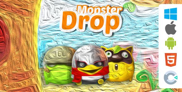 Drop Monster ( Construct 3) - CodeCanyon Item for Sale