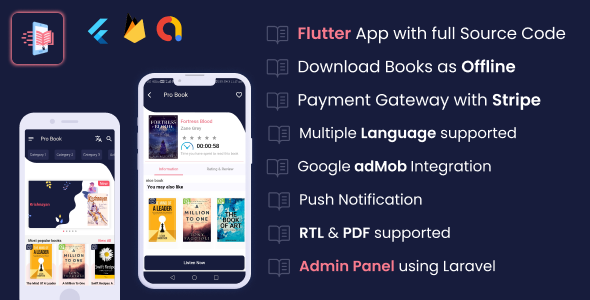 Pro Book - Flutter App - CodeCanyon Item for Sale