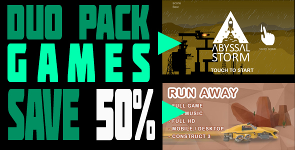 DUO PACK GAMES 1 - Construct3 & HTML - CodeCanyon Item for Sale