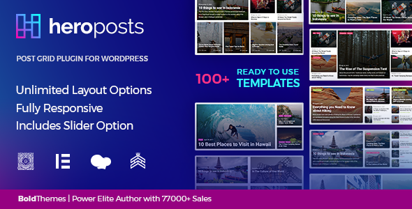 Hero Posts - Post Grid Plugin for WordPress - CodeCanyon Item for Sale