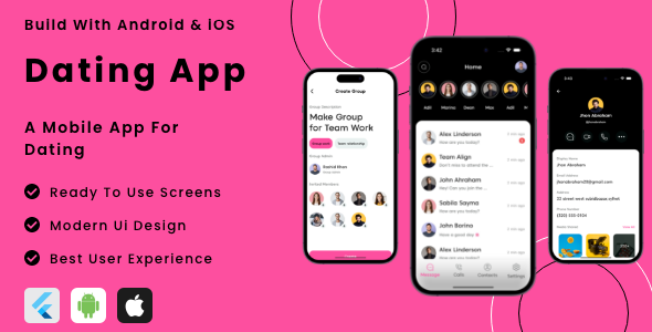 Dating App - Flutter Mobile App Template - CodeCanyon Item for Sale