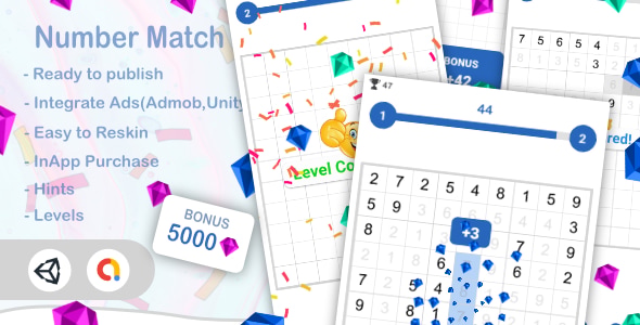 Match The Number(Unity Game+Admob+iOS+Android) - CodeCanyon Item for Sale