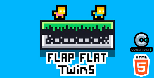 Flapflat Twins - HTML5 Game - Construct 3 - CodeCanyon Item for Sale