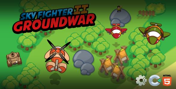 Sky Fighter 2 Groundwar - Construct Game - CodeCanyon Item for Sale
