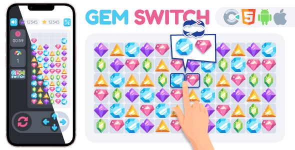 GemSwitch - HTML5 Game, Construct 3 - CodeCanyon Item for Sale