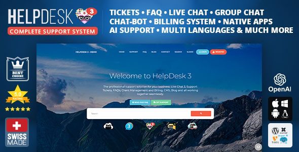 HelpDesk 3 - The professional Support Solution - CodeCanyon Item for Sale