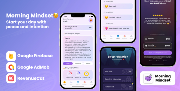 Morning Mindset - iOS App Source Code - CodeCanyon Item for Sale