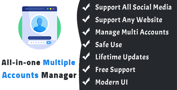 All-In-One Multiple Accounts Manager Pro - CodeCanyon Item for Sale