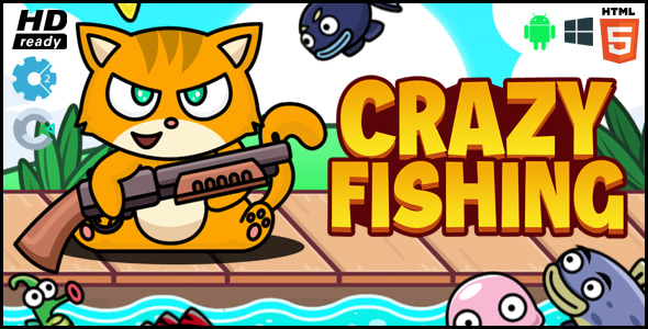 Crazy Fishing HTML5 Game Construct 2/3 - CodeCanyon Item for Sale
