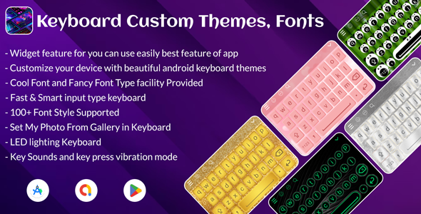 Keyboard Themes Emoji Fonts – My Photo Keyboard Themes - Stylish Keyboard Fonts Themes - CodeCanyon Item for Sale