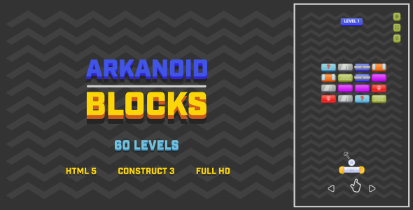 Arkanoid Blocks - HTML5 Game (Construct3) - CodeCanyon Item for Sale