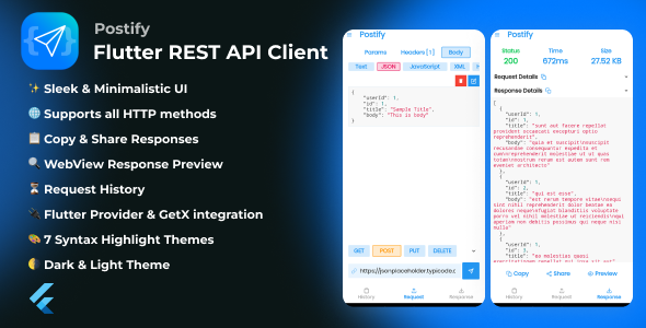 Postify - Flutter REST API Client - CodeCanyon Item for Sale