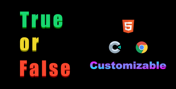 Custom True or False - CodeCanyon Item for Sale
