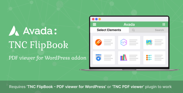 Avada - TNC FlipBook - PDF viewer for WordPress Addon - CodeCanyon Item for Sale
