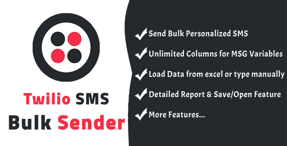 Twilio SMS Bulk Sender - CodeCanyon Item for Sale