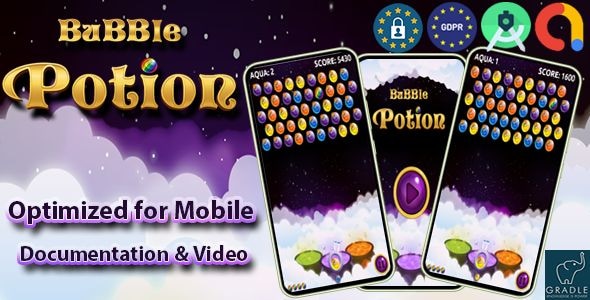 Bubble Potion (Admob + GDPR + Android Studio) - CodeCanyon Item for Sale