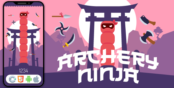Archery Ninja - HTML5 Game, Construct 3 - CodeCanyon Item for Sale