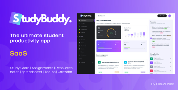 StudyBuddy SaaS - Collaborative Student Productivity Tool - CodeCanyon Item for Sale