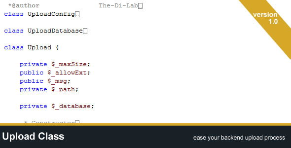 Upload Class - CodeCanyon Item for Sale