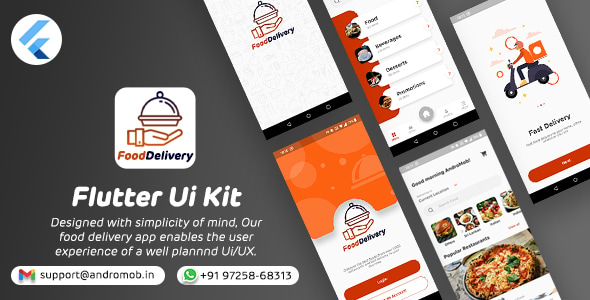 Food Delivery Flutter UI Kit - CodeCanyon Item for Sale