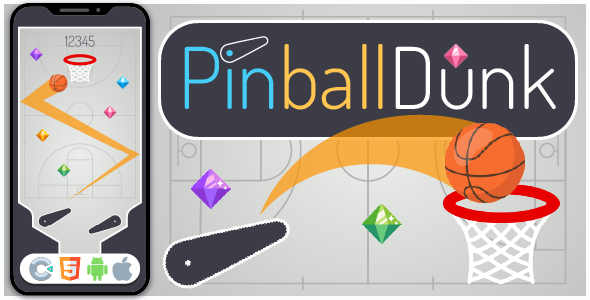 Pinball Dunk - HTML5 Game, Construct 3 - CodeCanyon Item for Sale