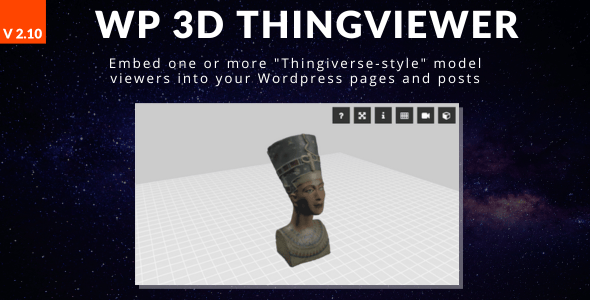 WP 3D Thingviewer - CodeCanyon Item for Sale