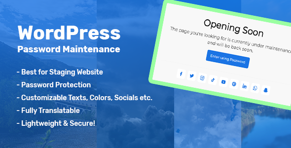WordPress Password Maintenance - CodeCanyon Item for Sale
