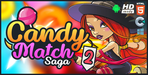 Candy Match Saga 2 HTML5 Game Construct 3 - CodeCanyon Item for Sale