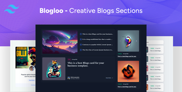 Blogloo - Blog & News Tailwindcss Template - CodeCanyon Item for Sale