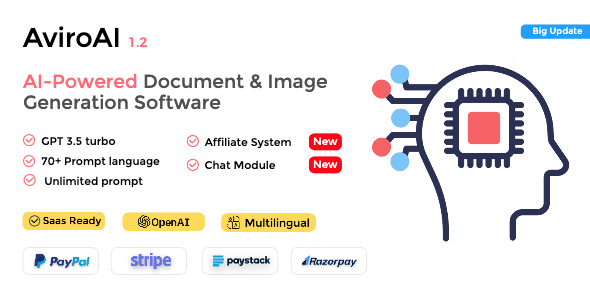 AviroAI - SaaS AI-Powered Document & Image Generation Software - CodeCanyon Item for Sale