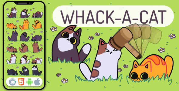Whack A Cat - HTML5 Game, Construct 3 - CodeCanyon Item for Sale