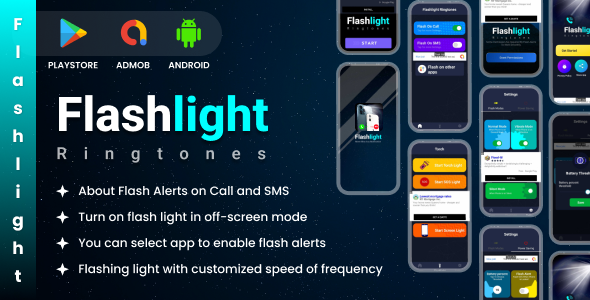 Flashlight Ringtones | Flash Ringtone | Admob Ads | Android - CodeCanyon Item for Sale
