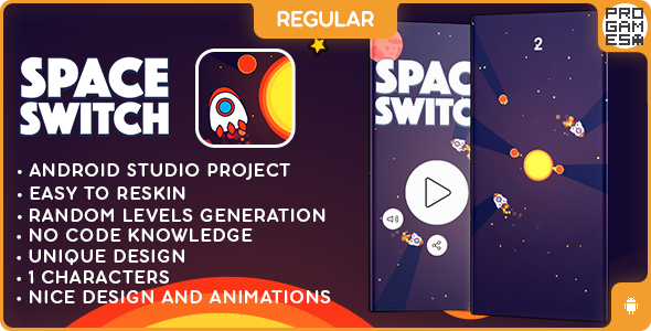 Space Switch (REGULAR) - ANDROID - BUILDBOX CLASSIC game - CodeCanyon Item for Sale