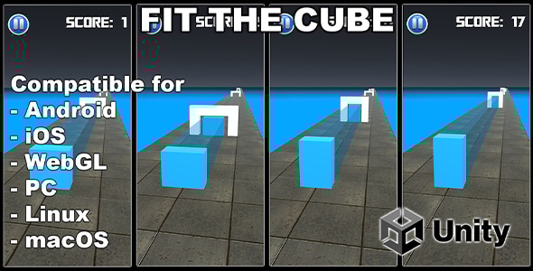 Fit The Cube - Endless Game (Unity Source Code) - CodeCanyon Item for Sale
