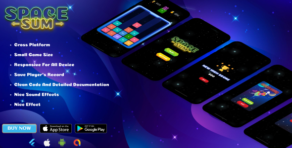 Space Sum - Flutter Mobile Game - CodeCanyon Item for Sale