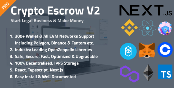 Crypto Escrow - Decentralised Web3 Escrow Platform - CodeCanyon Item for Sale
