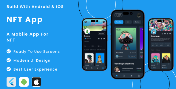 NFT App - Flutter Mobile App Template - CodeCanyon Item for Sale