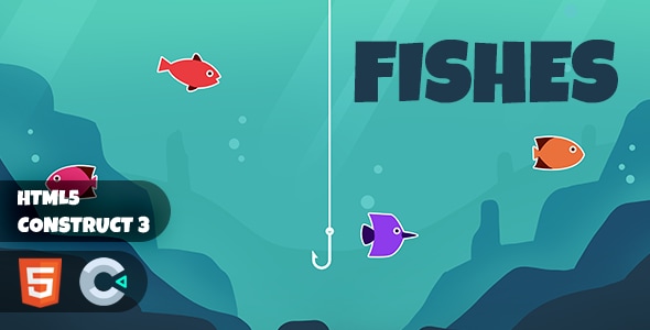 Fishes Construct 3 HTML5 Game - CodeCanyon Item for Sale