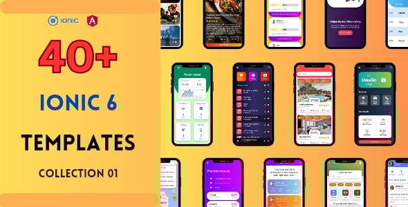 Ionic multipurpose template collection | 40+ App screens - CodeCanyon Item for Sale